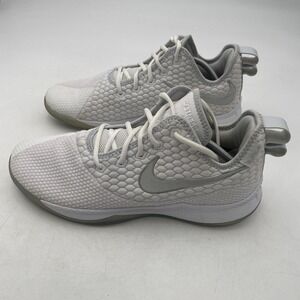 Nike LeBron Witness 3 Shoes Mens Size 13 White Gray Air Sneakers AO4433-101